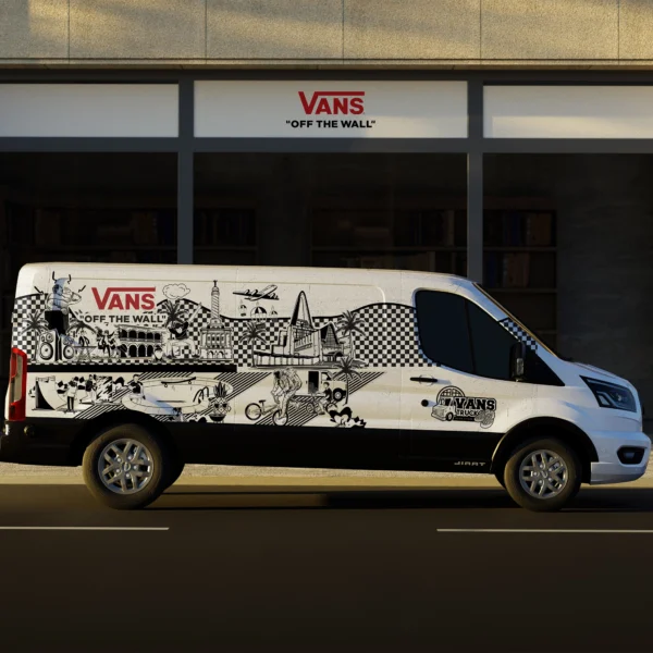 Vehicle branding designed to move culture, not just product.